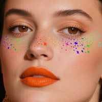 Colorful Sparkle Faux Freckle Face Makeup Stickers