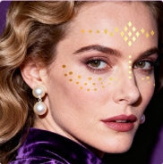 Gold Boho Face & Eye Makeup Stickers
