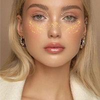 Gold Sparkle Faux Freckle Face Makeup Stickers