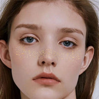 Gold Sparkle Faux Freckle Face Makeup Stickers