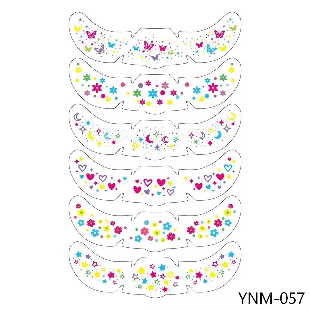 Assorted Glitter Face & Eye Makeup Stickers