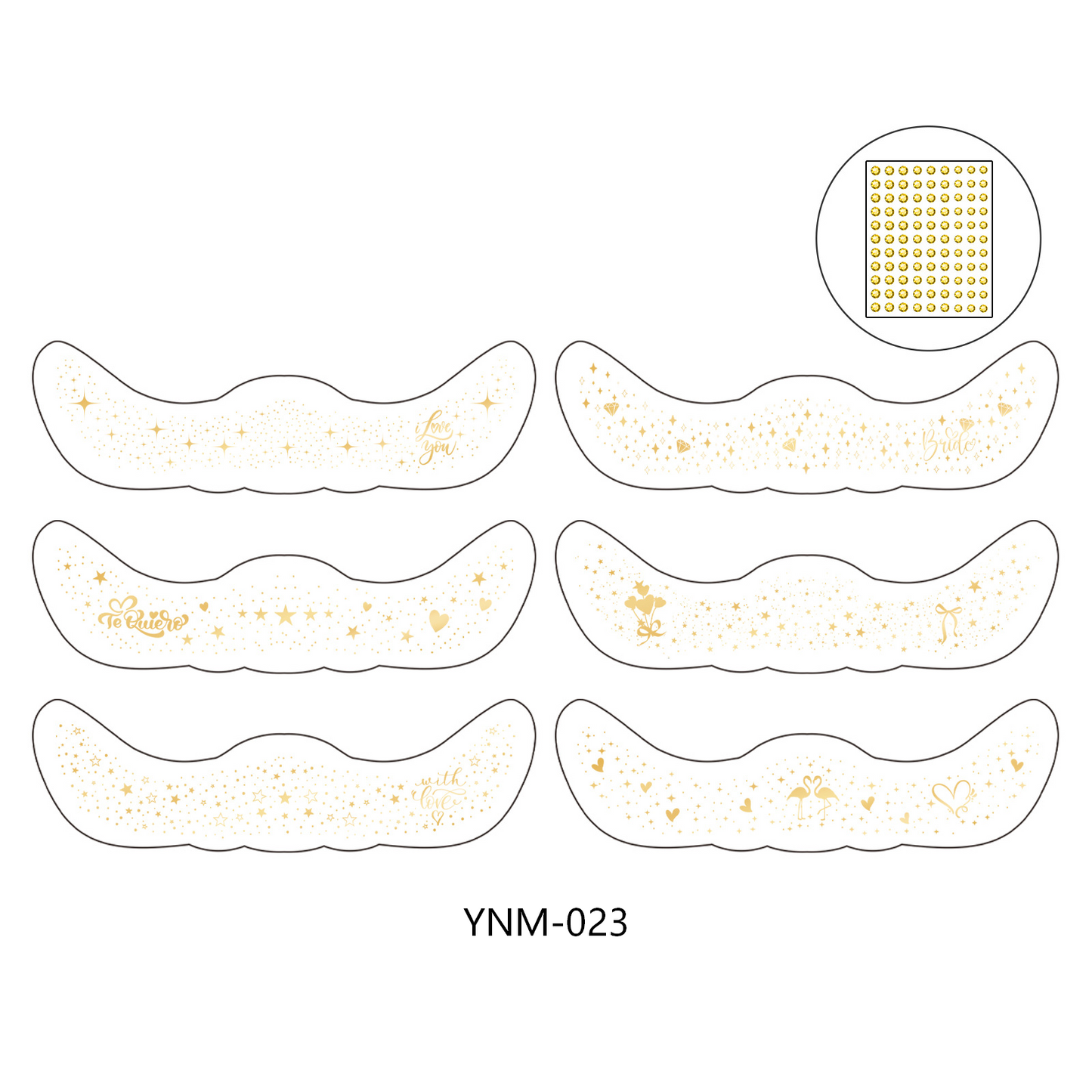 Bridal Pearl Face & Eye Makeup Stickers