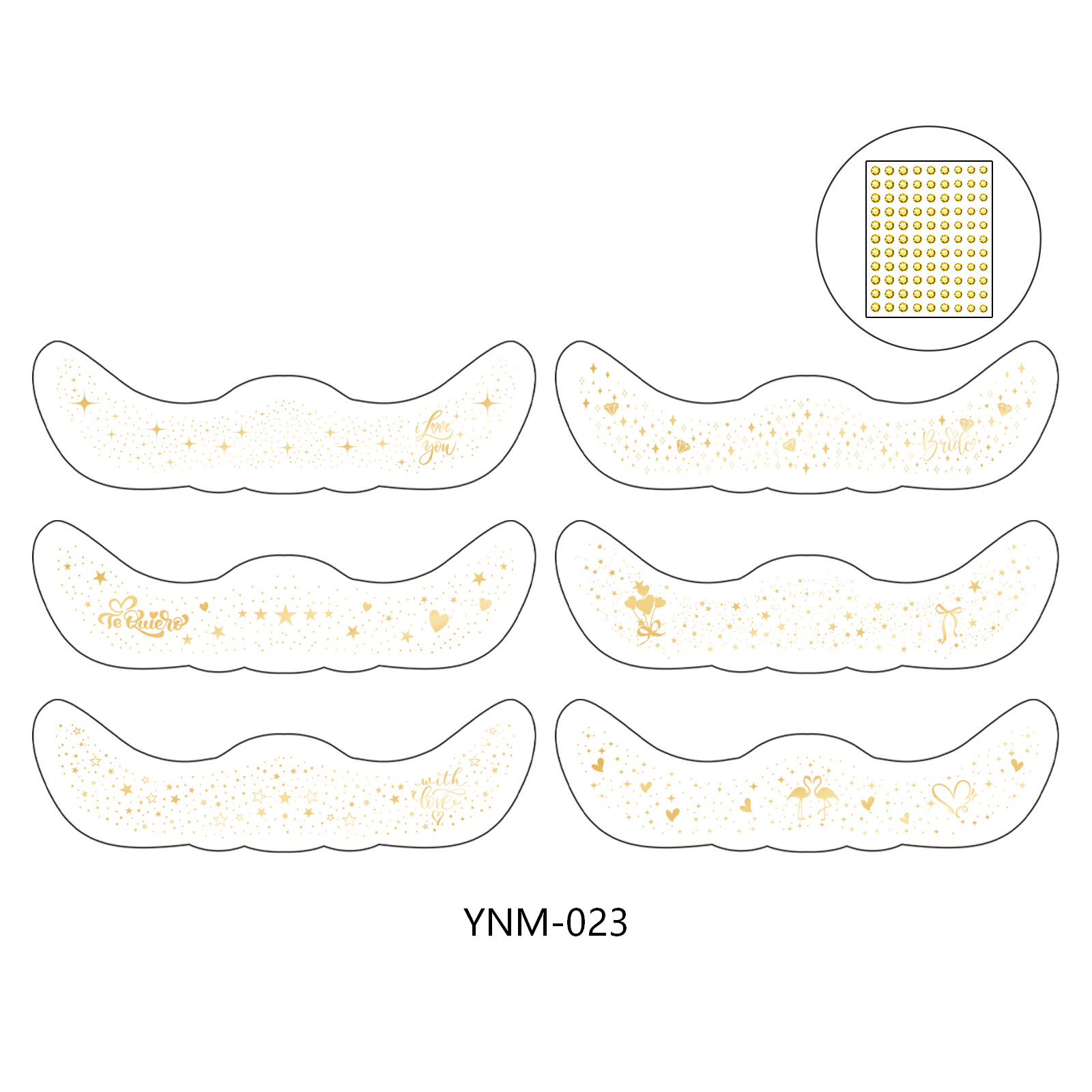 Bridal Pearl Face & Eye Makeup Stickers