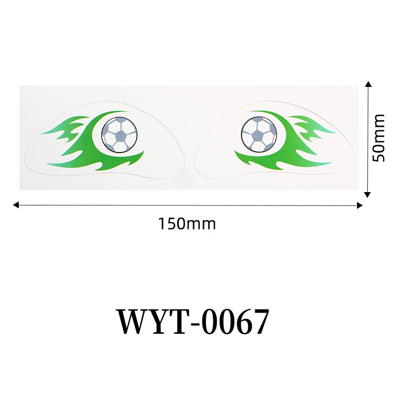 Football Fan Face & Body Tattoo Stickers