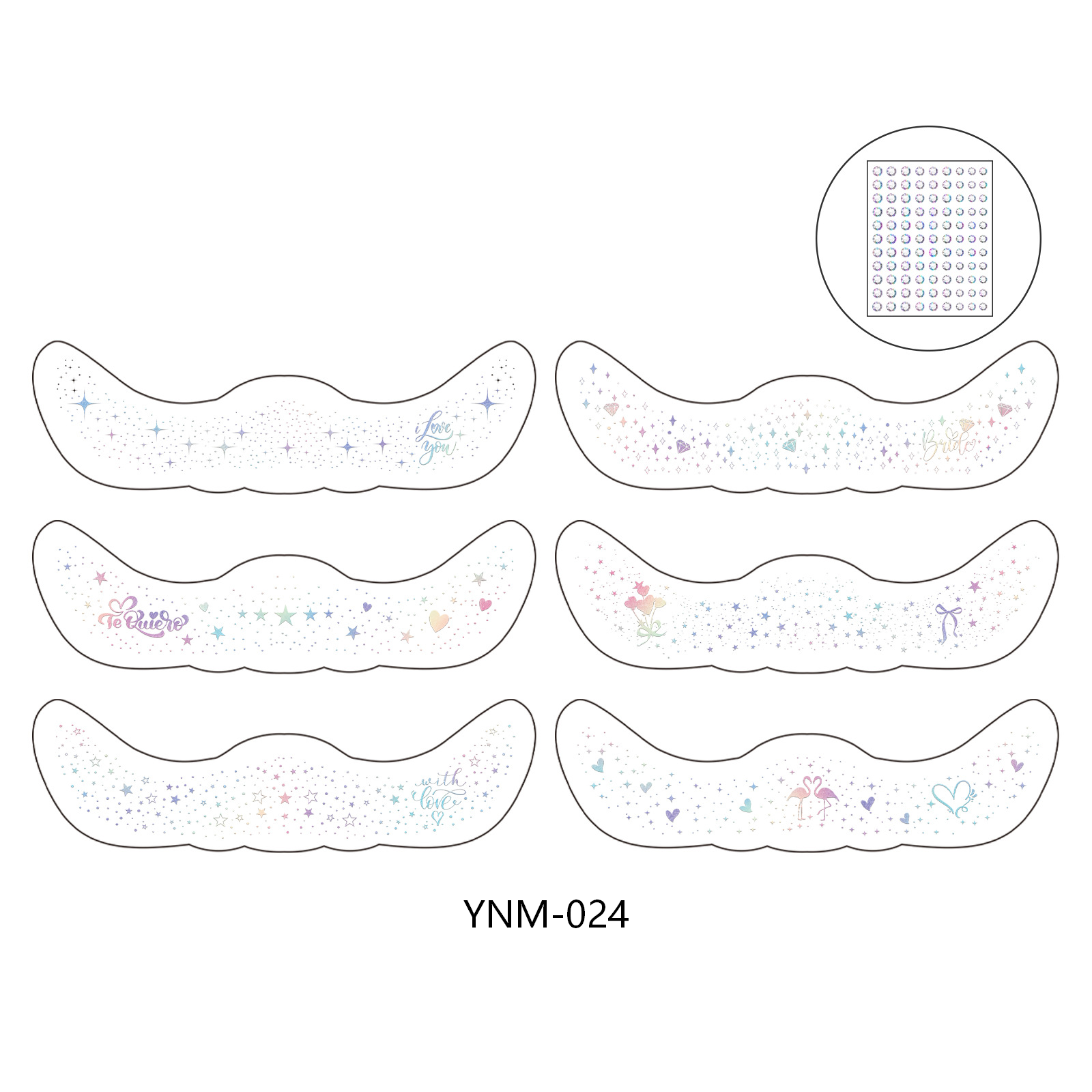 Bridal Pearl Face & Eye Makeup Stickers