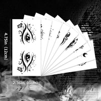 Black Gothic Lace Eye Makeup Stickers