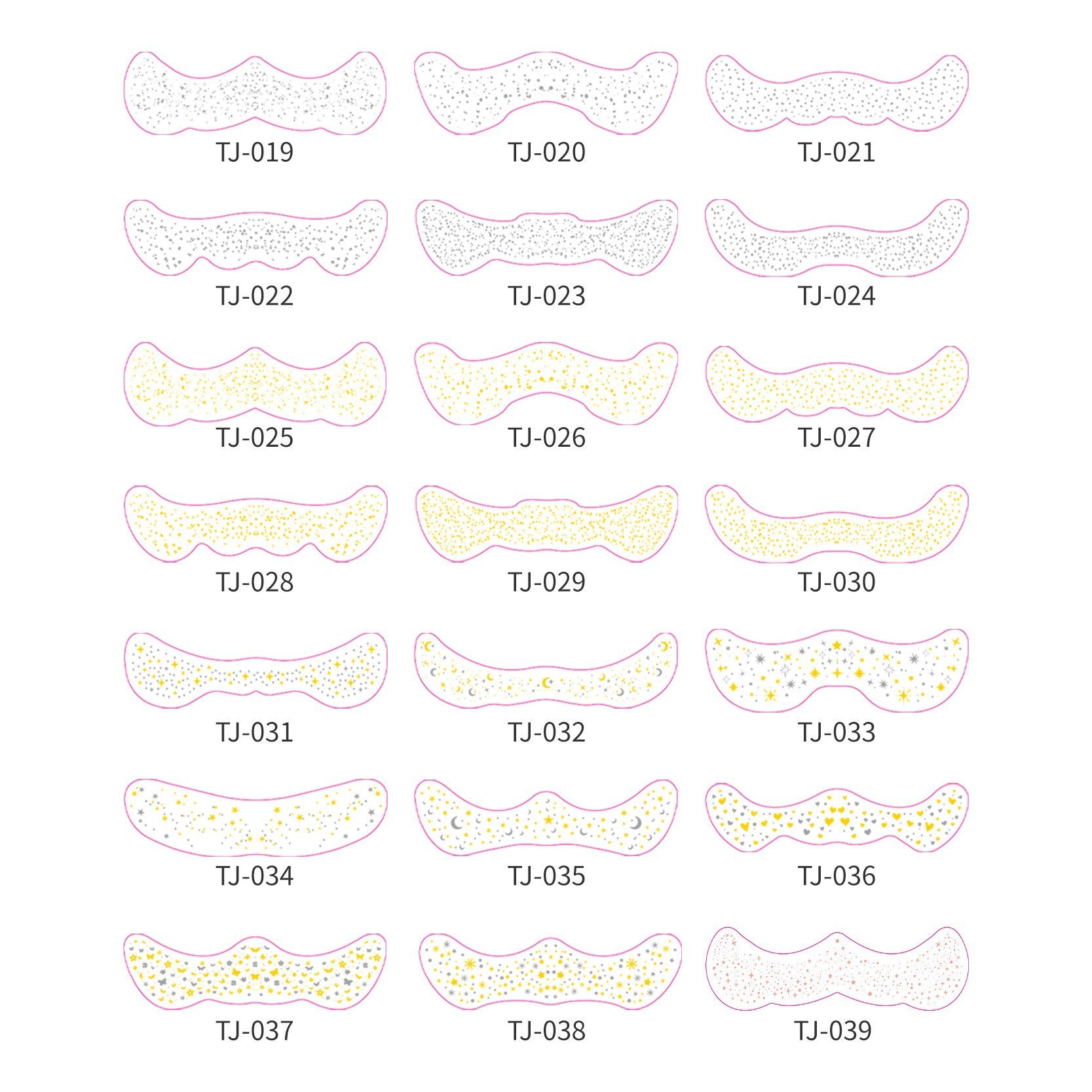 Starry Glitter Face & Eye Makeup Stickers