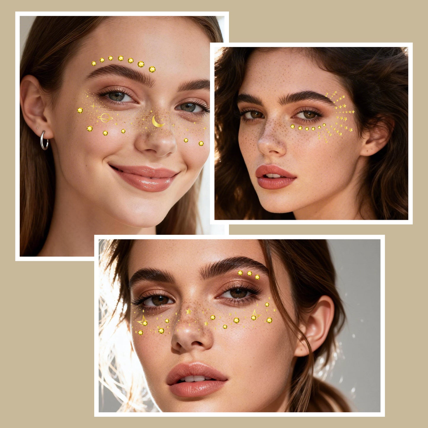 Celestial Face & Eye Makeup Sticker Set