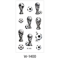 Soccer Fan Face & Body Tattoo Stickers