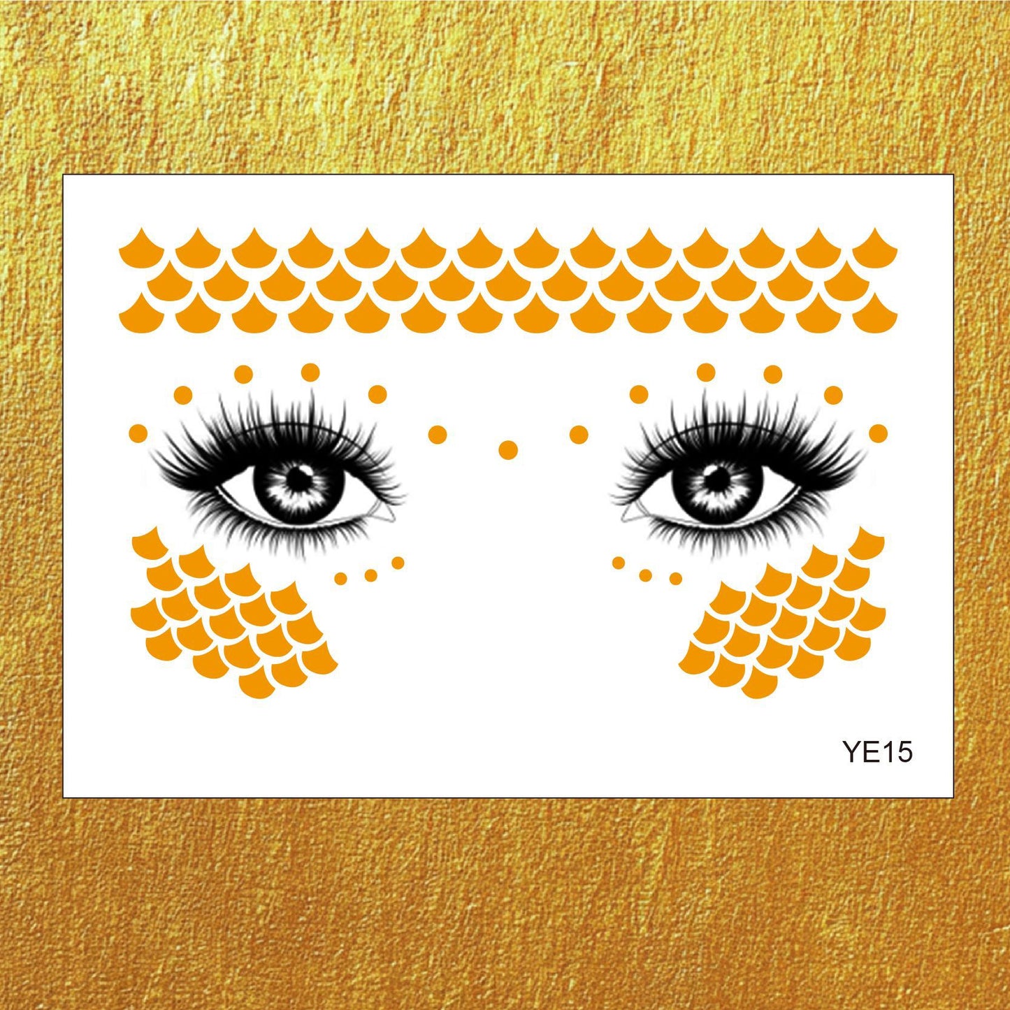 Gold Boho Face & Eye Makeup Stickers