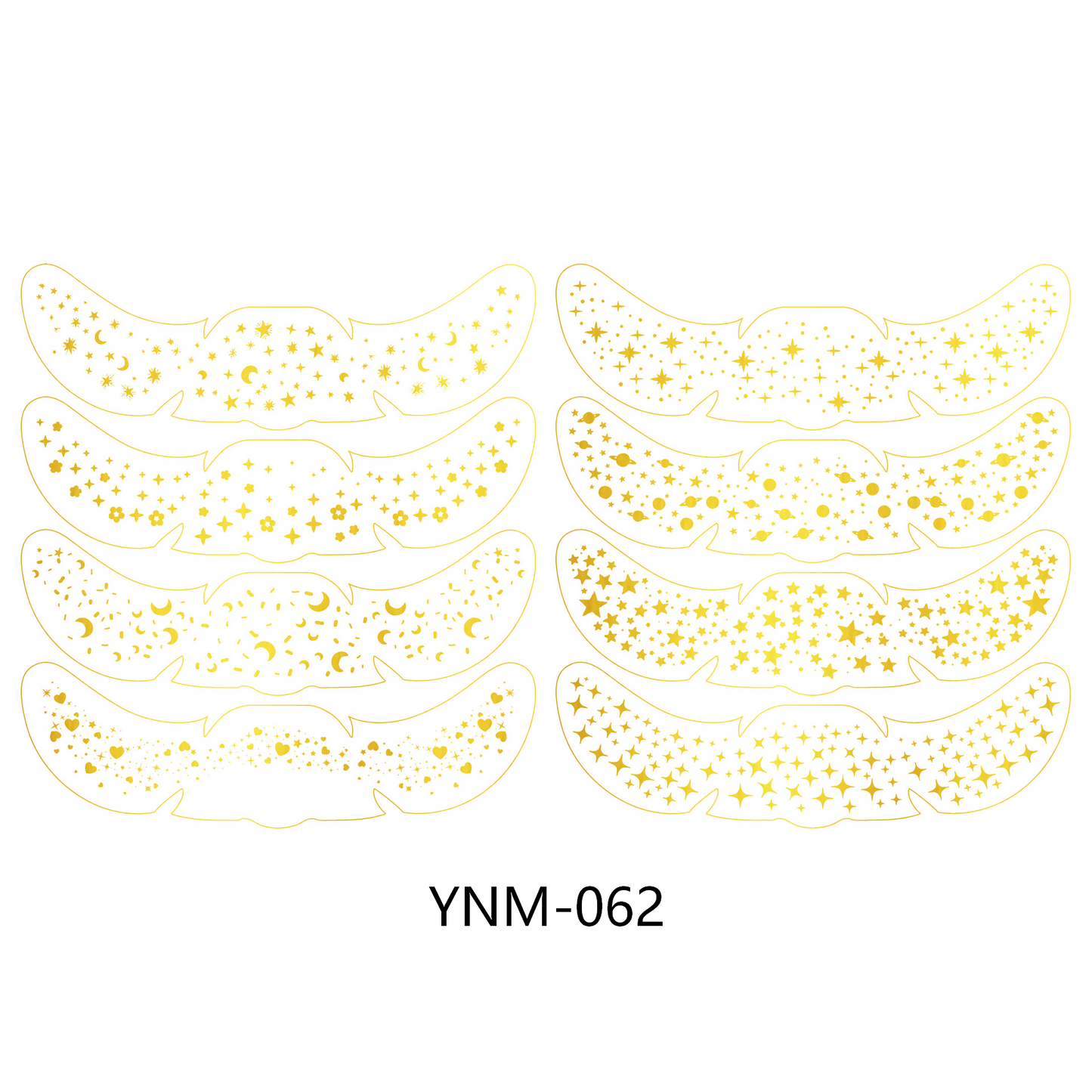 Gold Star Face & Eye Makeup Stickers