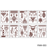 Henna Style Temporary Body Tattoo Stickers