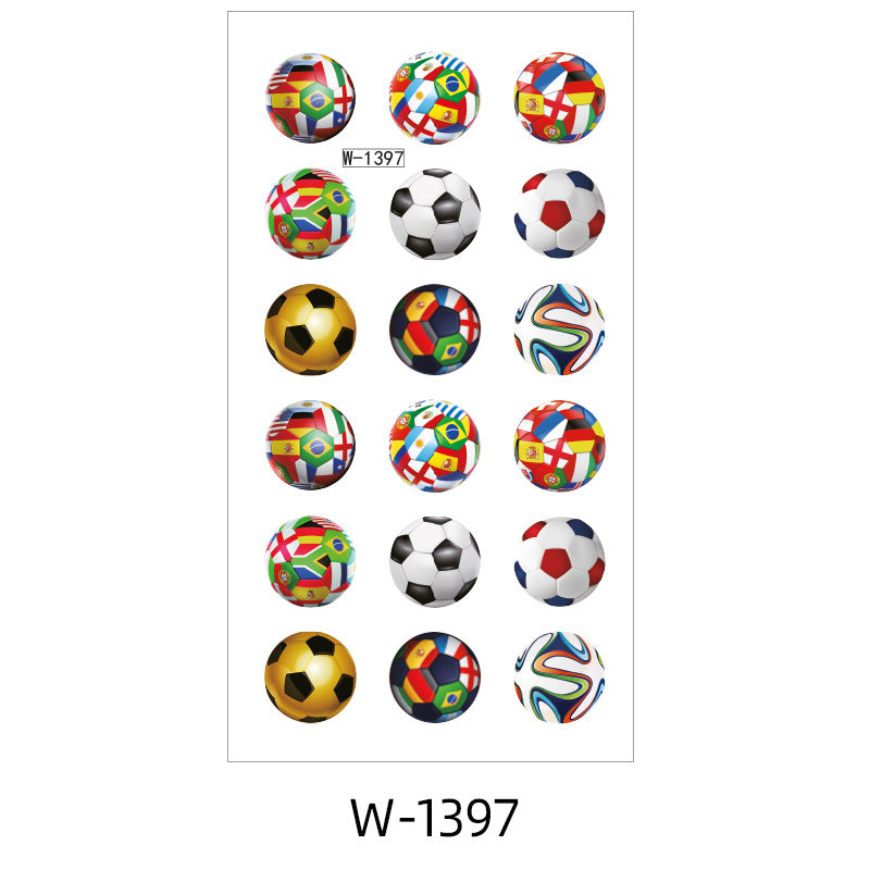 Soccer Fan Face & Body Tattoo Stickers