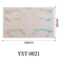 Gold Metallic Eyeliner Makeup Stickers