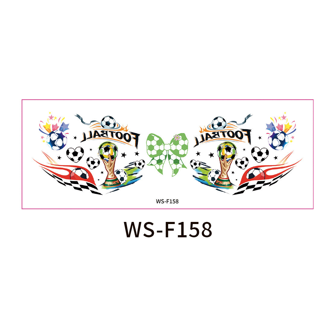 Soccer Fan Face Makeup Stickers