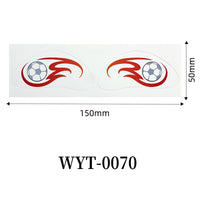 Football Fan Face & Body Tattoo Stickers
