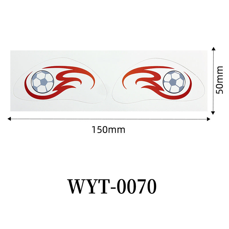 Football Fan Face & Body Tattoo Stickers