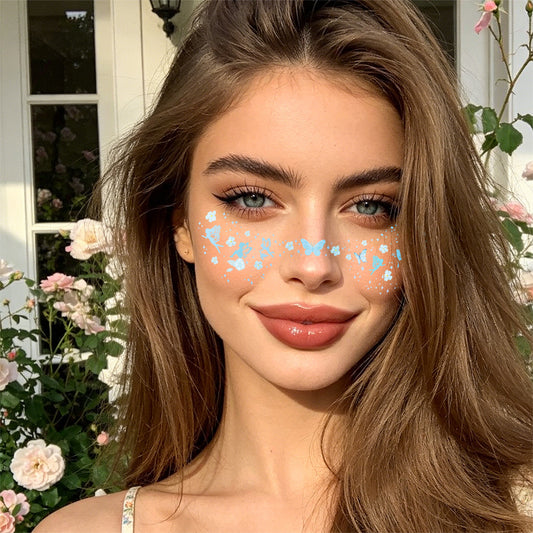 Pastel Butterfly Face & Eye Makeup Stickers