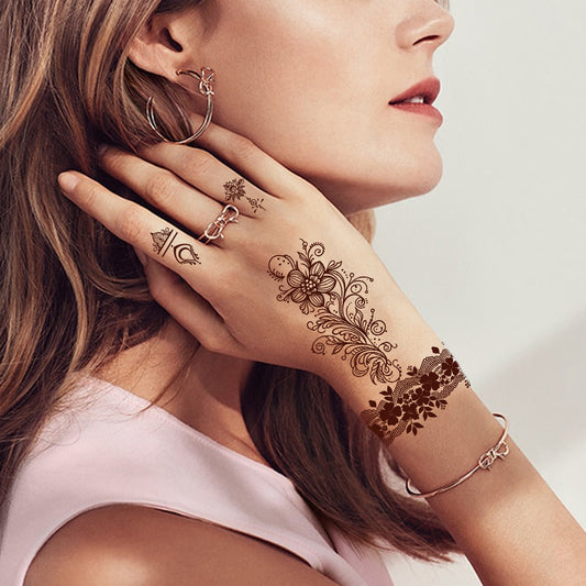 Henna Style Temporary Body Tattoo Stickers