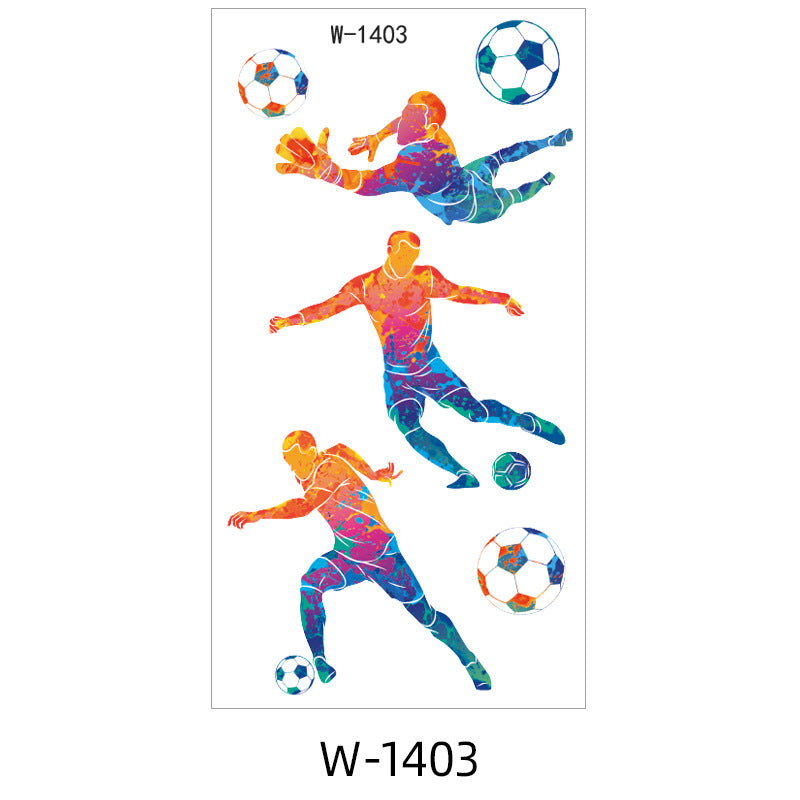 Soccer Fan Face & Body Tattoo Stickers
