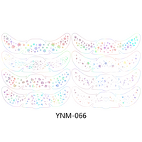Gold Star Face & Eye Makeup Stickers