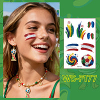 Soccer Fan Temporary Tattoo Stickers
