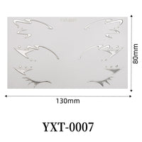 Gold Metallic Eyeliner Makeup Stickers
