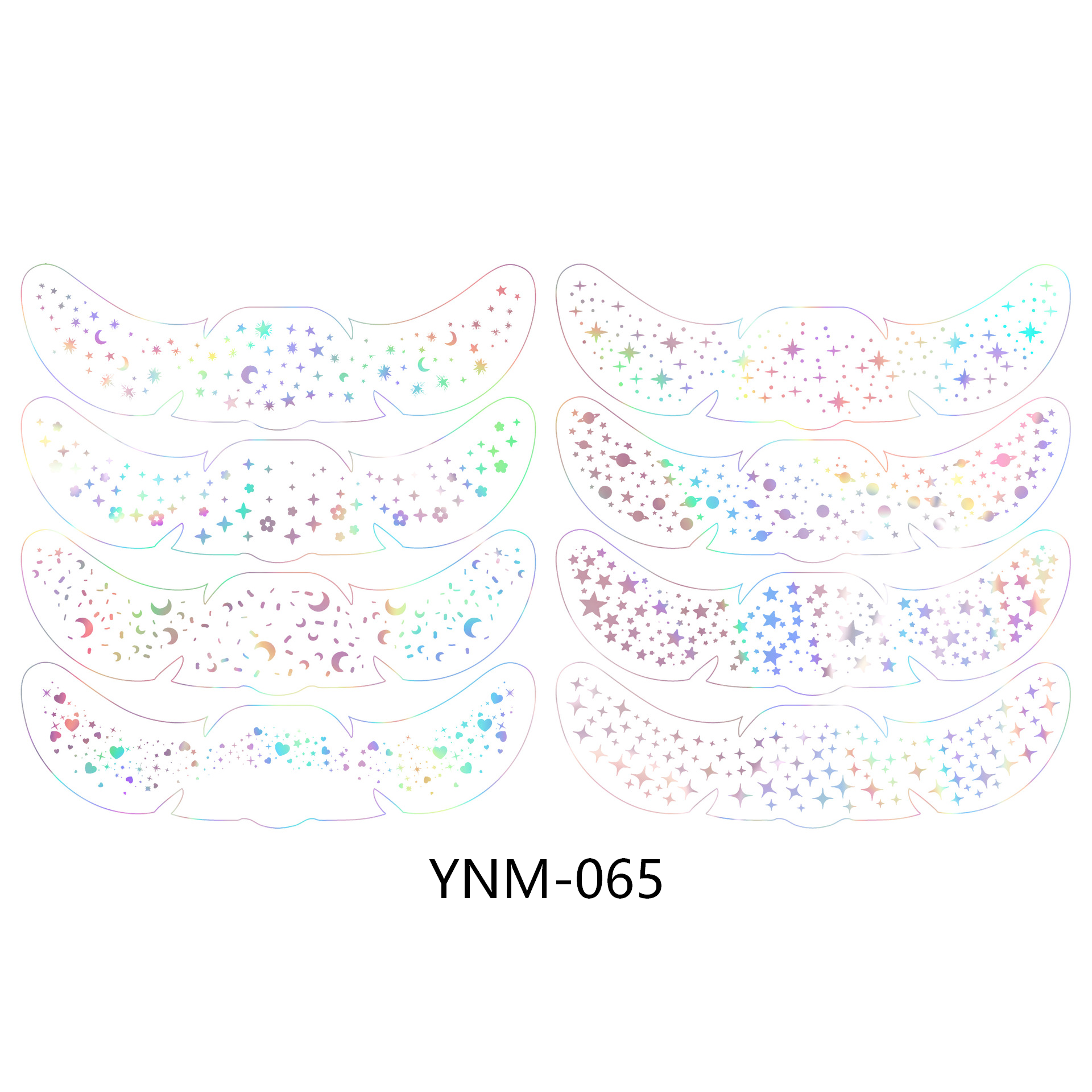 Gold Star Face & Eye Makeup Stickers