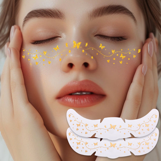 Gold Butterfly Face & Eye Makeup Stickers