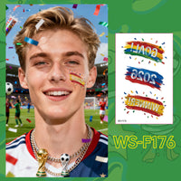 Soccer Fan Temporary Tattoo Stickers