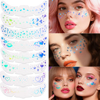 Blue Celestial Face & Eye Makeup Stickers