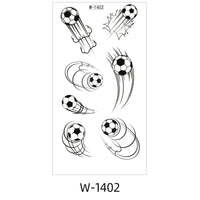 Soccer Fan Face & Body Tattoo Stickers