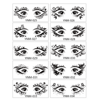 Black Gothic Lace Eye Makeup Stickers