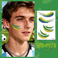 Soccer Fan Temporary Tattoo Stickers