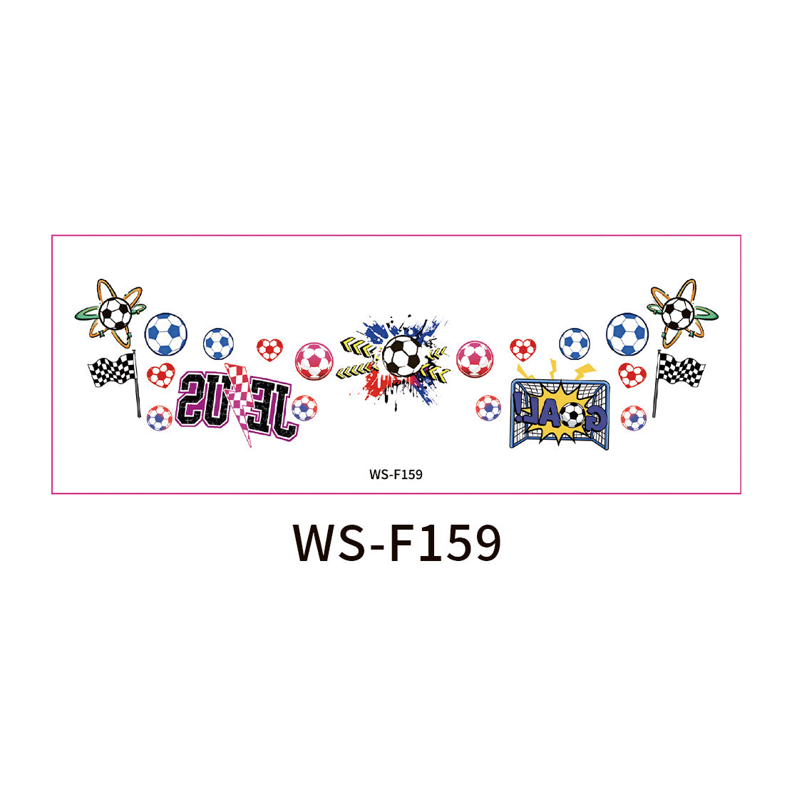 Soccer Fan Face Makeup Stickers