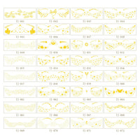 Gold Sparkle Faux Freckle Face Makeup Stickers