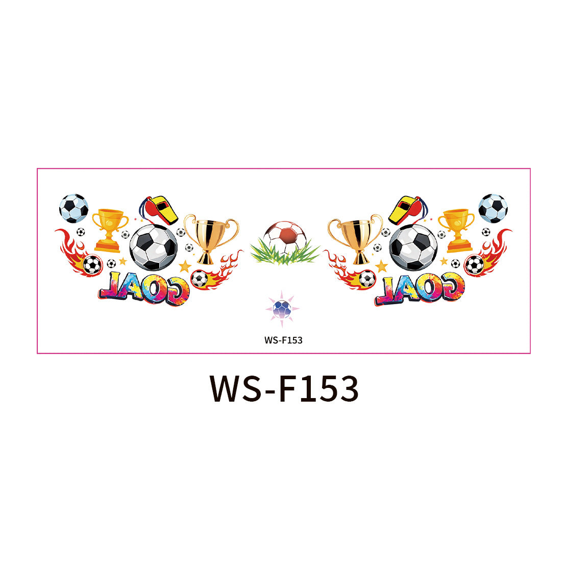 Soccer Fan Face Makeup Stickers