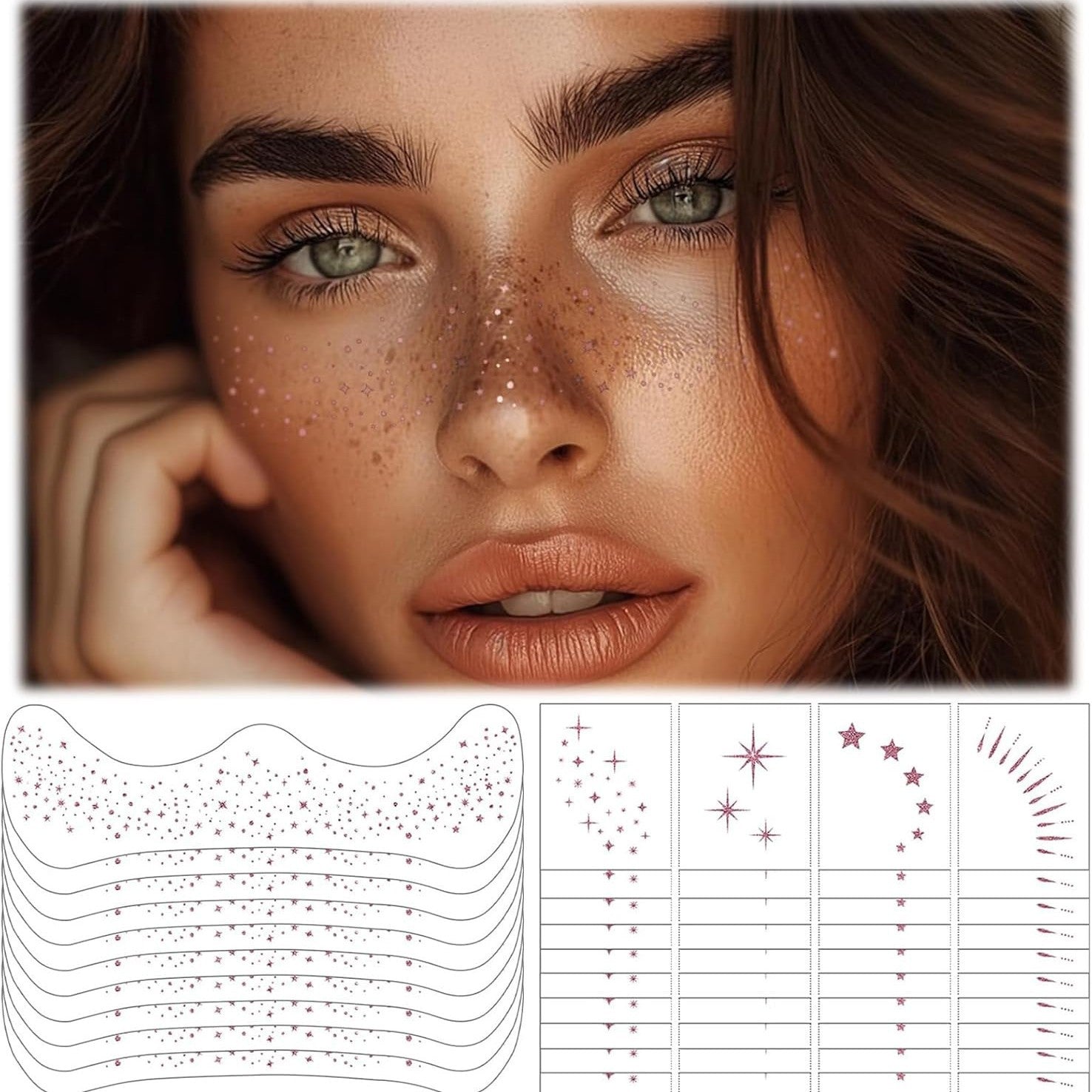 Soft Glow Faux Freckle Face Makeup Stickers