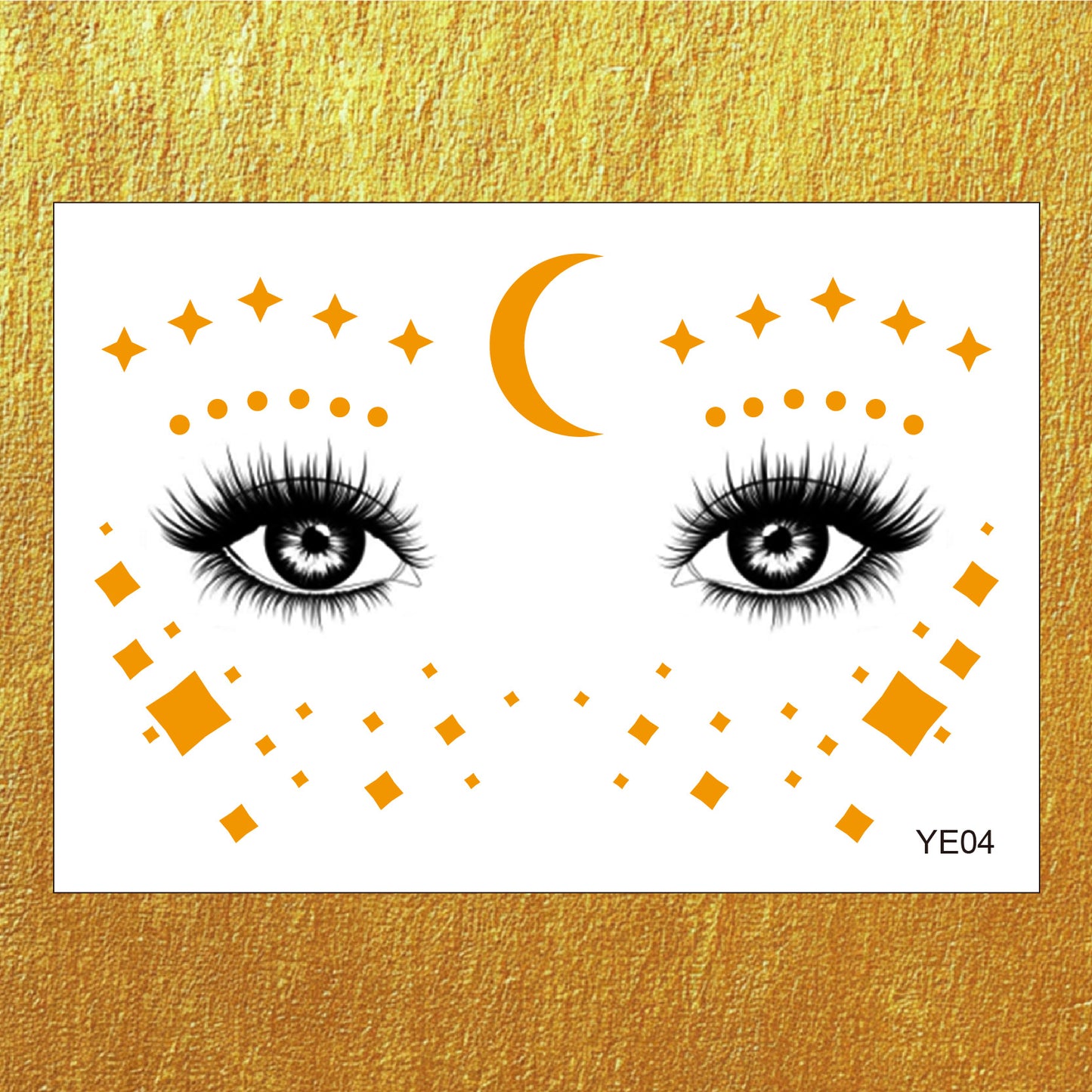 Gold Boho Face & Eye Makeup Stickers