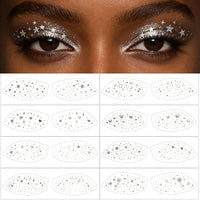 Rainbow Glitter Eye Makeup Stickers