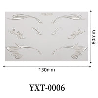 Gold Metallic Eyeliner Makeup Stickers
