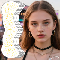 Starry Glitter Face & Eye Makeup Stickers