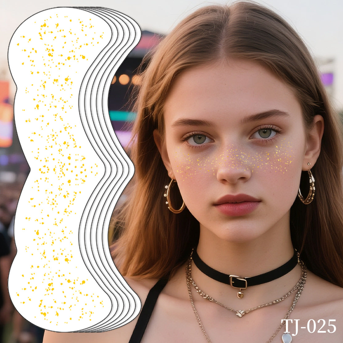 Starry Glitter Face & Eye Makeup Stickers
