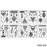 Henna Style Temporary Body Tattoo Stickers
