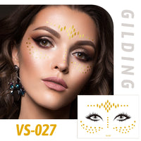Gold Metallic Star Face&Eye Makeup Stickers