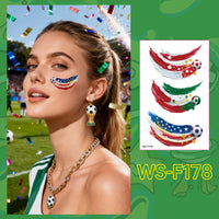 Soccer Fan Temporary Tattoo Stickers