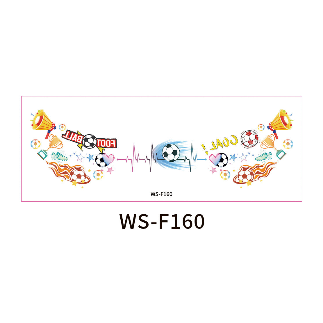 Soccer Fan Face Makeup Stickers