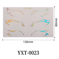 Gold Metallic Eyeliner Makeup Stickers