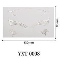 Gold Metallic Eyeliner Makeup Stickers