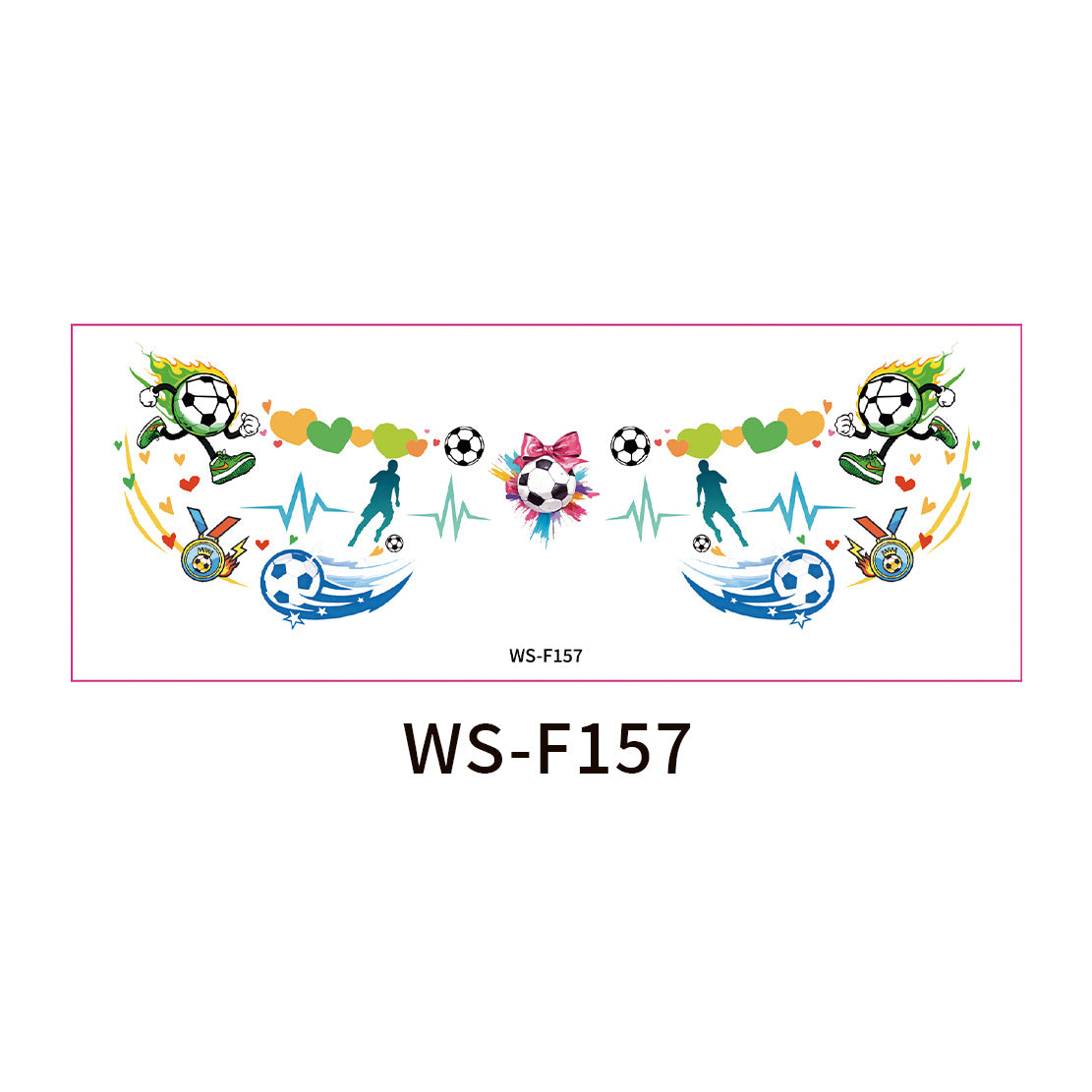 Soccer Fan Face Makeup Stickers